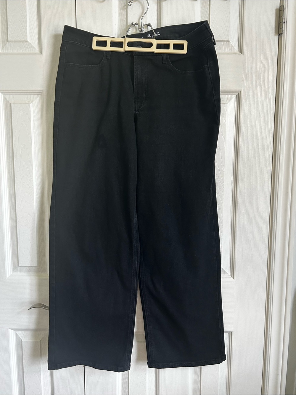 Old Navy Black Women's Wide-Leg Jeans